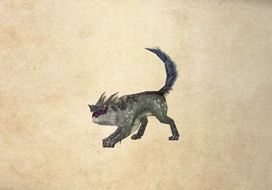 Bestiary screenshot of a Silver Lobo