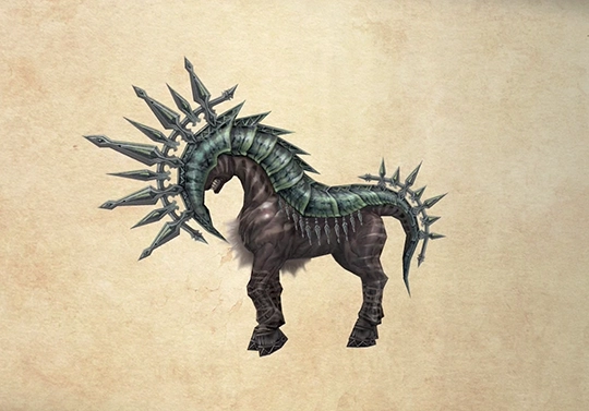 Bestiary screenshot of a Sleipnir