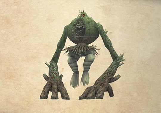 Bestiary screenshot of a Treant