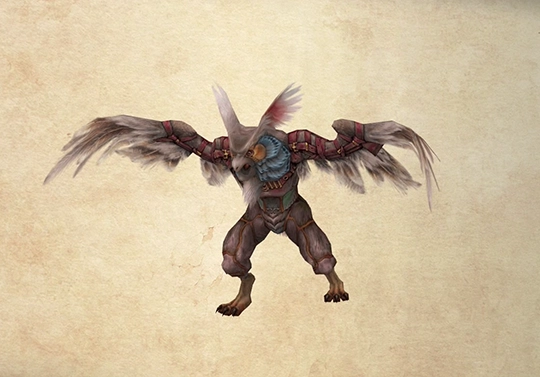 Bestiary screenshot of a Urstrix