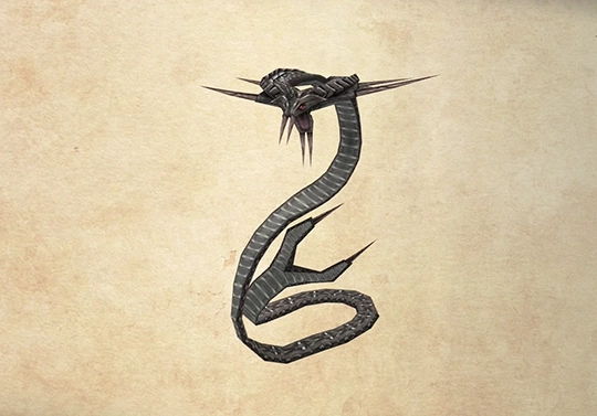 Bestiary screenshot of a Viper