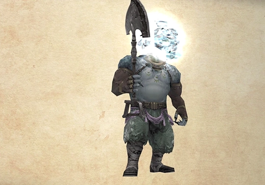Bestiary screenshot of a Wendigo