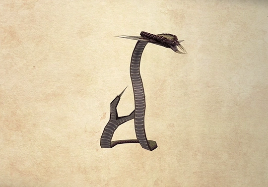 Bestiary screenshot of a Wildsnake