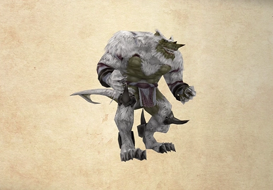 Bestiary screenshot of a Yeti