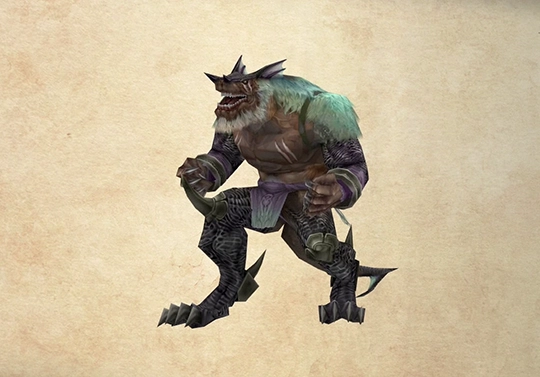 Bestiary screenshot of a Zaghnal