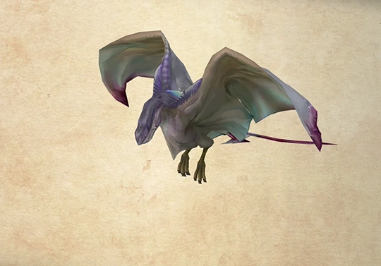 Bestiary screenshot of a Zu