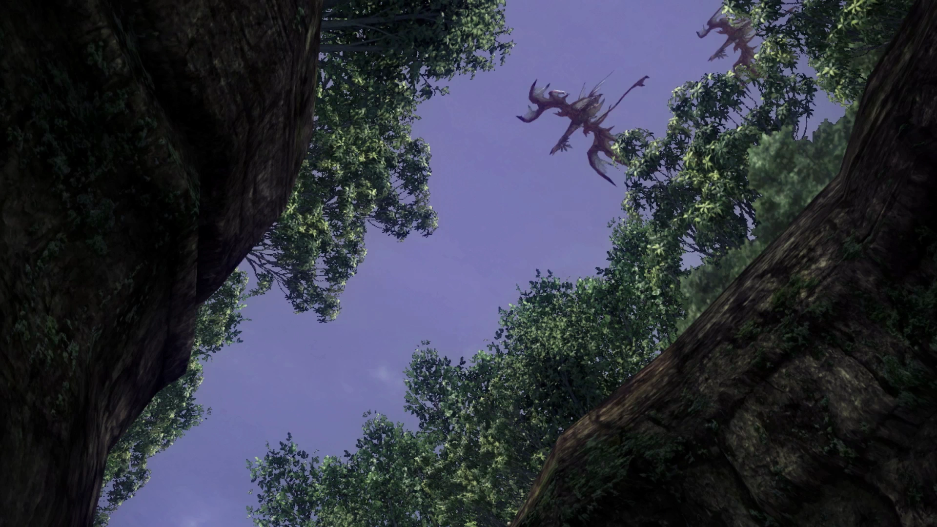 Cinematic of a creature flying overhead as the team enters the Yaschas Massif