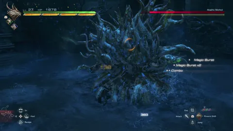 Animation of Akashic Morbol’s Tentacle Forest attack