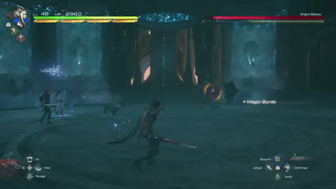 Animation of Angra Mainyu’s Dark Orbs attack