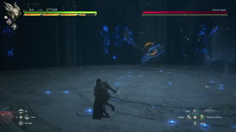 Animation of Aurum Giant’s Shield Energy Blast