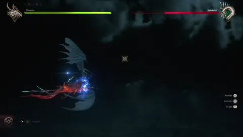 Animation of Bahamut’s Aerial Slash updated attack
