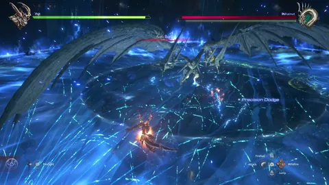 Animation of Bahamut’s Aura Burst attack