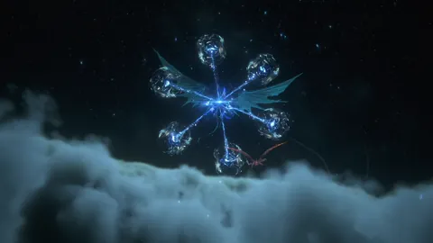 Animation of Bahamut’s Gigaflare attack