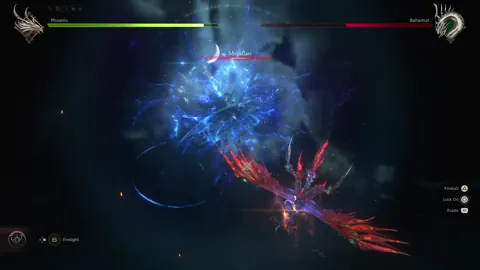 Animation of Bahamut’s Megaflare updated attack