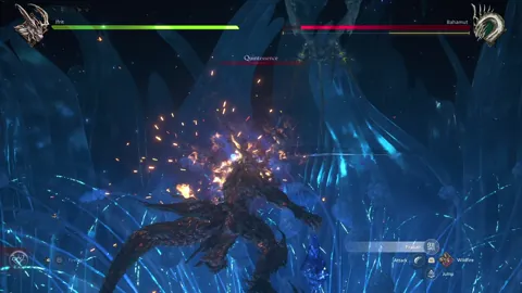 Animation of Bahamut’s Quintessence attack