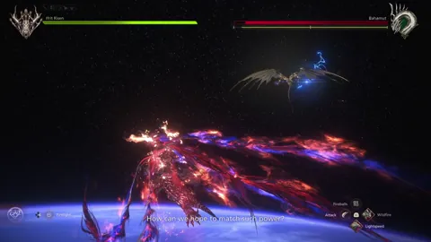 Animation of Bahamut’s Aerial Slash updated attack