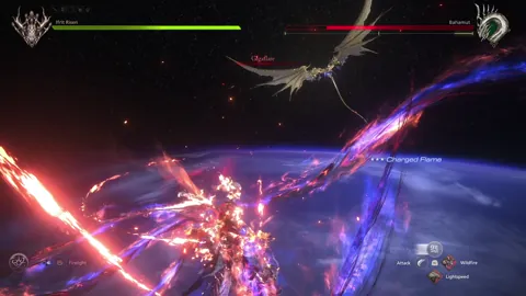 Animation of Bahamut’s Gigaflare updated attack