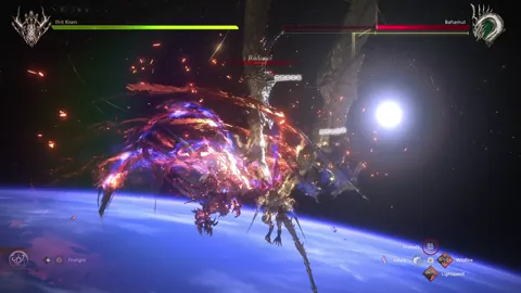 Animation of Bahamut’s Radiance attack