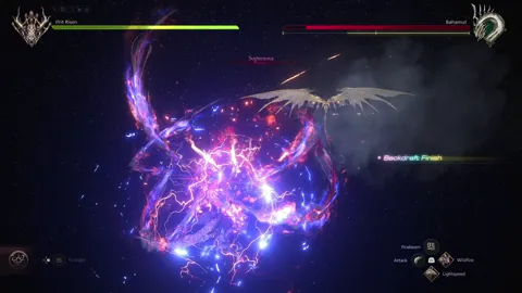 Animation of Bahamut’s Supernova attack