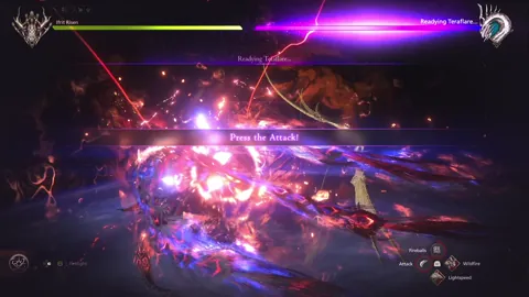 Animation of Bahamut’s Teraflare attack