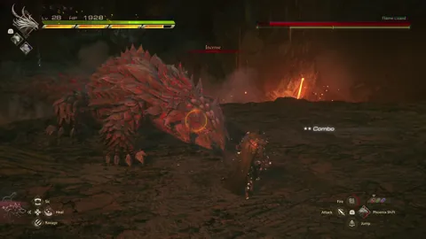 Animation of Flame Lizard’s Incense attack