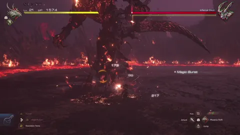 Animation of Infernal Eikon’s Foot Stomp