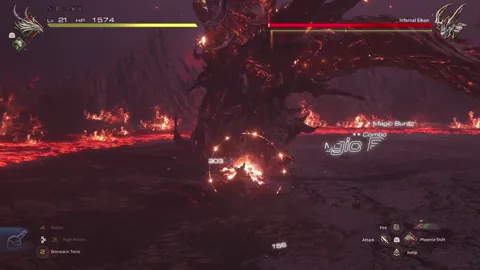 Animation of Infernal Eikon’s Front Swipes