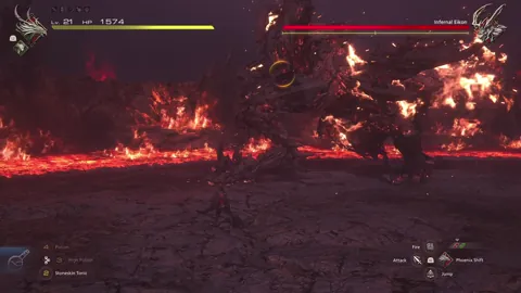 Animation of Infernal Eikon’s Tail Swipe