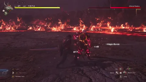 Animation of Infernal Shadow’s Hammer and Anvil attack