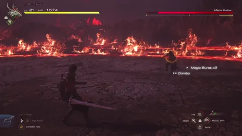 Animation of Infernal Shadow’s Sword Attack