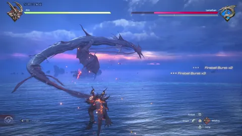 Animation of Leviathan’s Magic Dive attack
