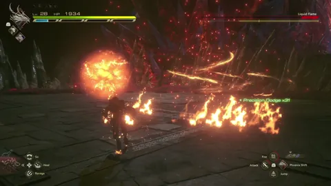 Animation of Liquid Flame’s Flagrant Coeurl attack