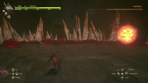 Animation of Liquid Flame’s Flagrant Wyvern attack