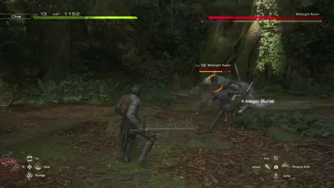 Animation of Midnight Raven’s Short Lunge