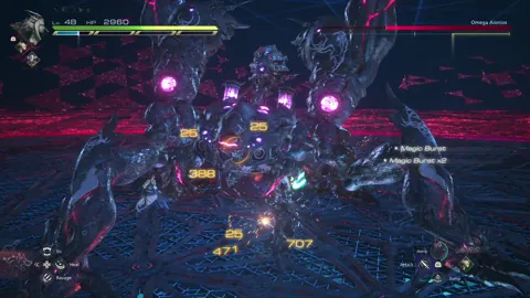 Animation of Omega Aionios’ Atomic Ray attack