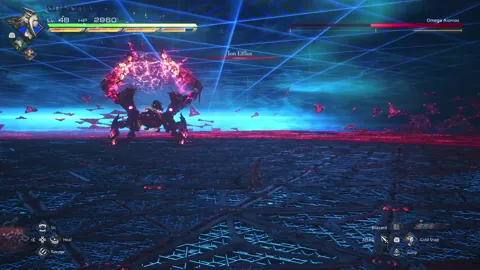 Animation of Omega Aionios’ Ion Efflux attack