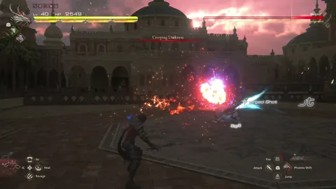 Animation of Sleipnir’s Creeping Darkness attack