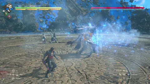 Animation of Timekeeper’s Magic Staff Slam attack