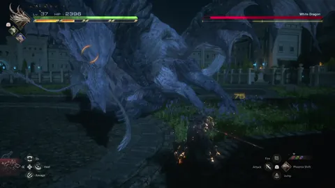 Animation of White Dragon’s Physical Wing attacks