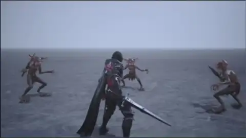 Animation of Ramuh’s Pile Drive attack