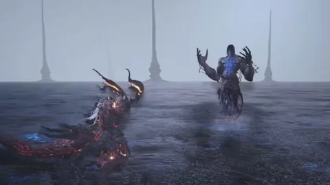 Animation of Embodied Ifrit’s Melee Attack