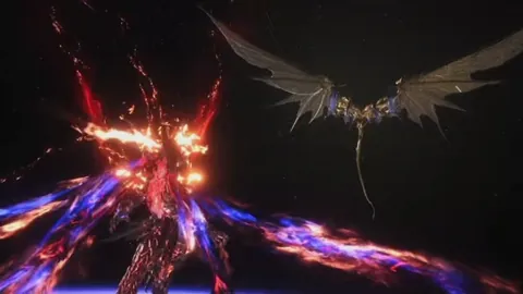 Animation of Ifrit Risen’s Charged Flame