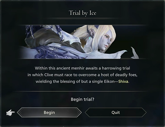 Initiating the Trial by Ice at the Chronolith