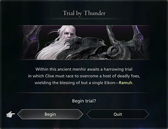 Initiating the Trial by Thunder at the Chronolith