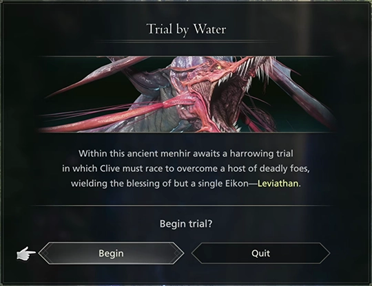 Initiating the Trial by Water at the Chronolith
