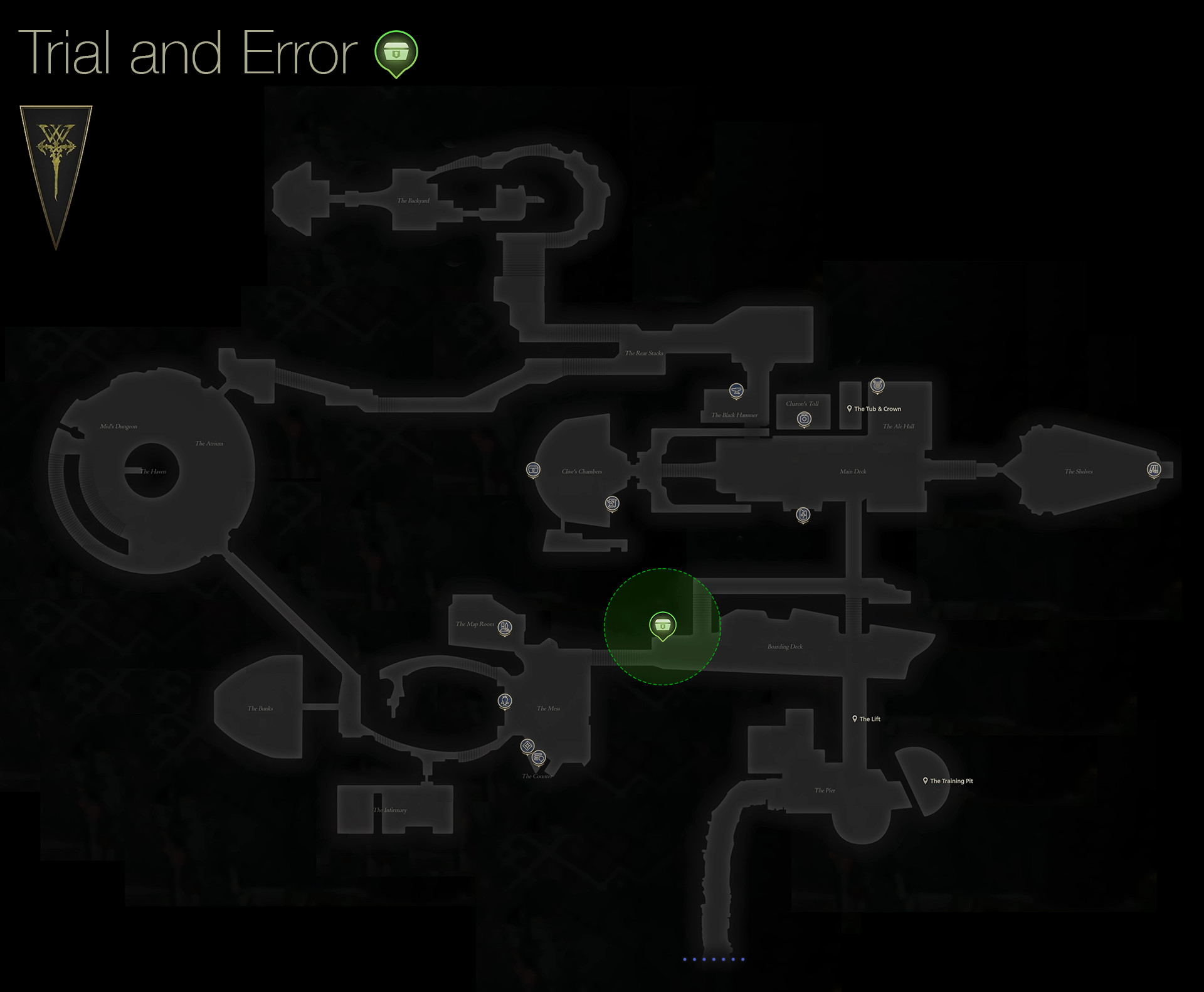 Map showing the location of Nazaire in the Hideaway