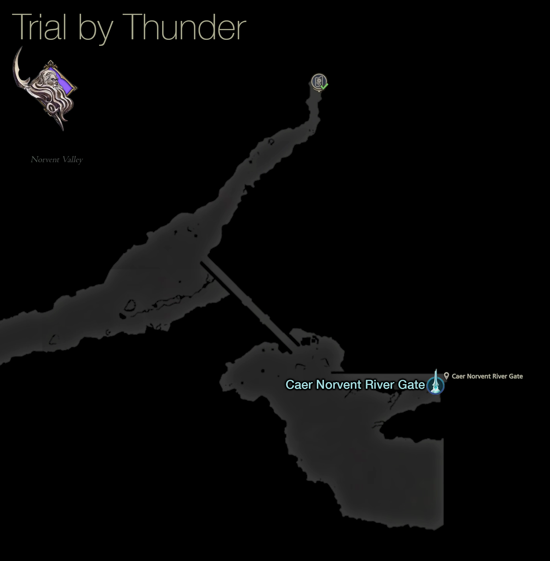 Map of the Trial by Thunder in the Norvent Valley in Sanbreque