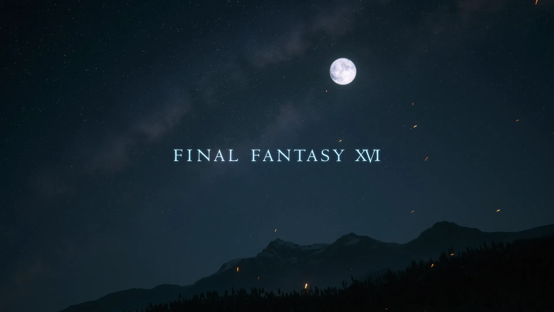 Opening cinematic displaying Final Fantasy XVI on the screen