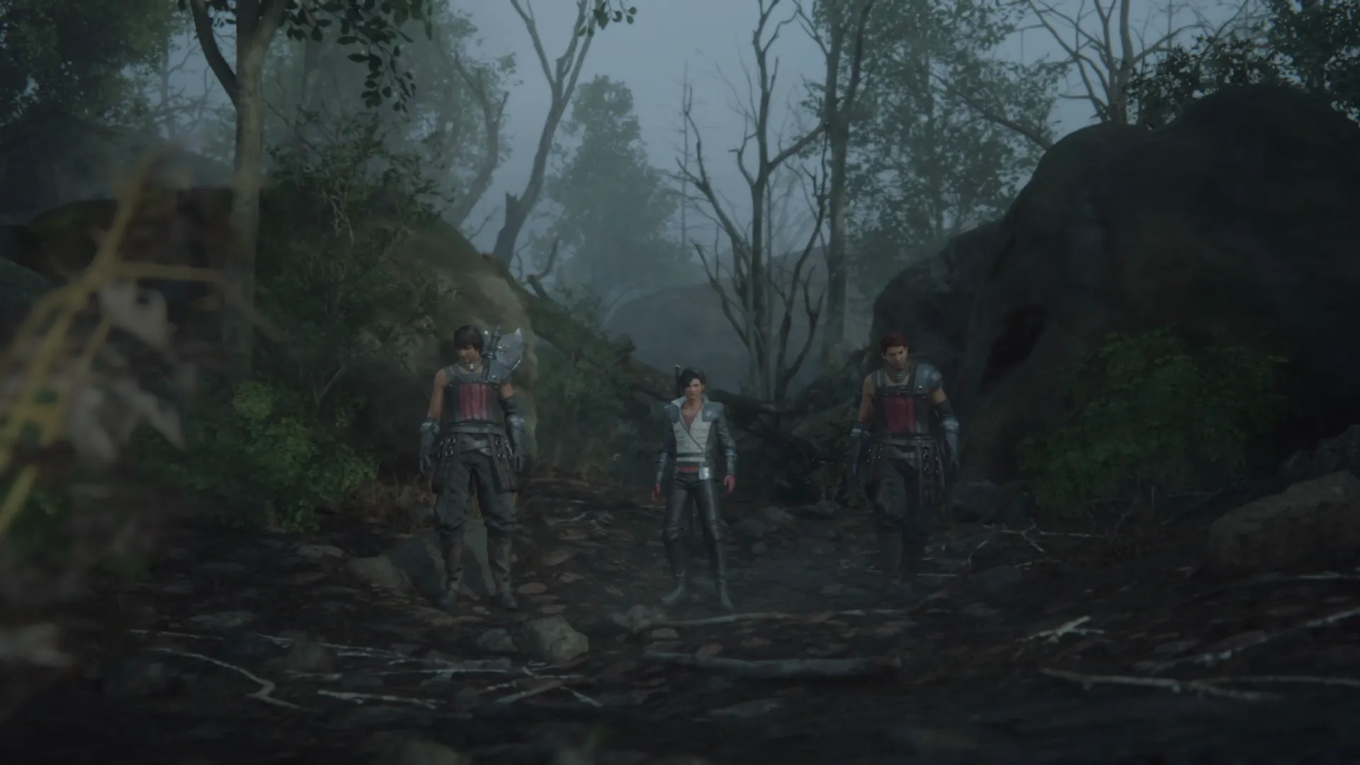 Clive, Wade and Tyler entering the swampy areas near to Stillwind