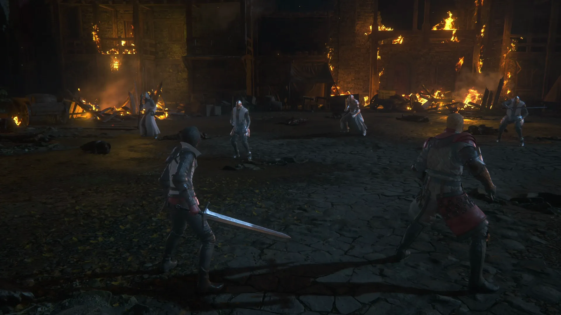 Opening battle against soldiers ahead of the boss battle